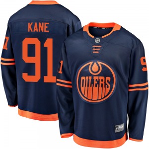 Breakaway Fanatics Branded Youth Evander Kane Navy Alternate 2018/19 Jersey - NHL Edmonton Oilers