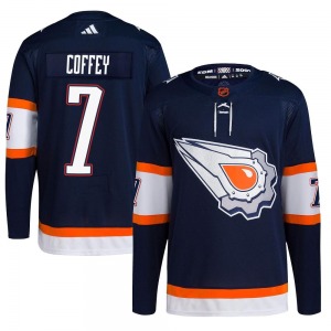 Authentic Adidas Youth Paul Coffey Navy Reverse Retro 2.0 Jersey - NHL Edmonton Oilers