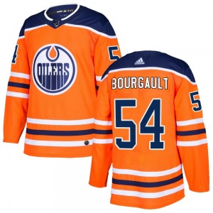 Authentic Adidas Youth Xavier Bourgault Orange r Home Jersey - NHL Edmonton Oilers