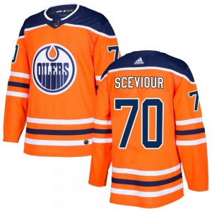 Authentic Adidas Youth Colton Sceviour Orange r Home Jersey - NHL Edmonton Oilers