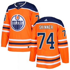 Authentic Adidas Youth Stuart Skinner Orange r Home Jersey - NHL Edmonton Oilers