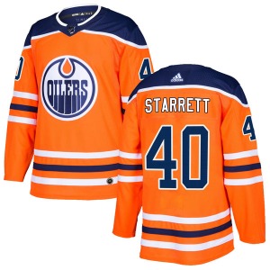 Authentic Adidas Youth Shane Starrett Orange r Home Jersey - NHL Edmonton Oilers