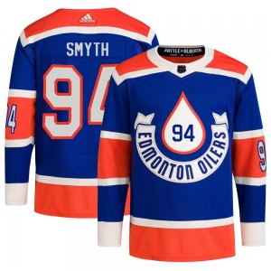 Authentic Adidas Youth Ryan Smyth Royal 2023 Heritage Classic Primegreen Jersey - NHL Edmonton Oilers