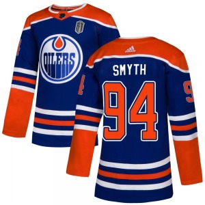 Authentic Adidas Adult Ryan Smyth Royal Alternate 2025 Stanley Cup Final Jersey - NHL Edmonton Oilers