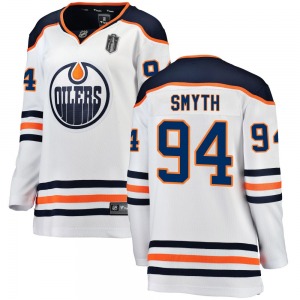 Breakaway Fanatics Branded Women's Ryan Smyth White Away 2025 Stanley Cup Final Jersey - NHL Edmonton Oilers