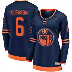 Breakaway Fanatics Branded Women's Ben Gleason Navy Alternate 2018/19 Jersey - NHL Edmonton Oilers