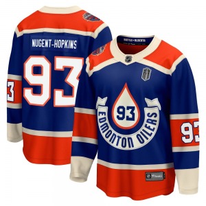 Premier Fanatics Branded Adult Ryan Nugent-Hopkins Royal Breakaway 2023 Heritage Classic 2025 Stanley Cup Final Jersey - NHL Edm