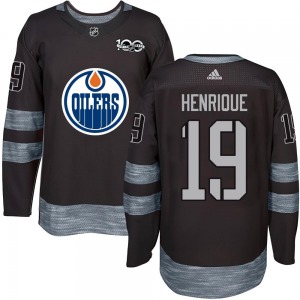 Authentic Youth Adam Henrique Black 1917-2017 100th Anniversary Jersey - NHL Edmonton Oilers