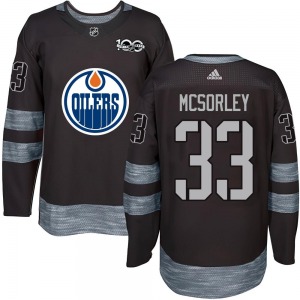 Authentic Youth Marty Mcsorley Black 1917-2017 100th Anniversary Jersey - NHL Edmonton Oilers