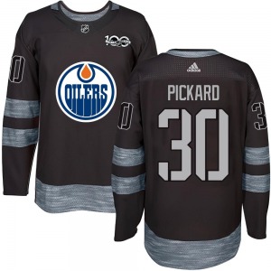 Authentic Youth Calvin Pickard Black 1917-2017 100th Anniversary Jersey - NHL Edmonton Oilers