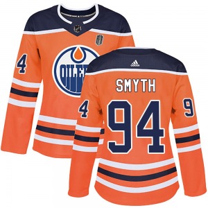 Authentic Adidas Women's Ryan Smyth Orange r Home 2025 Stanley Cup Final Jersey - NHL Edmonton Oilers