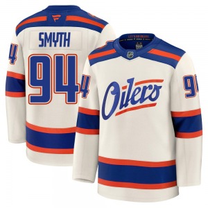 Premium Fanatics Youth Ryan Smyth Light Beige Alternate Jersey - NHL Edmonton Oilers