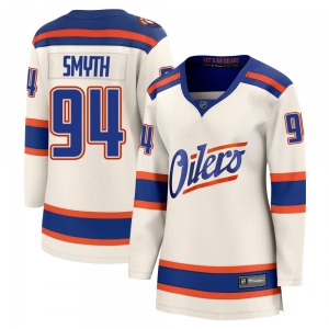 Breakaway Fanatics Women's Ryan Smyth Light Beige Alternate Jersey - NHL Edmonton Oilers