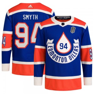 Authentic Adidas Adult Ryan Smyth Royal 2023 Heritage Classic Primegreen 2025 Stanley Cup Final Jersey - NHL Edmonton Oilers