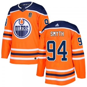 Authentic Adidas Youth Ryan Smyth Orange r Home 2025 Stanley Cup Final Jersey - NHL Edmonton Oilers
