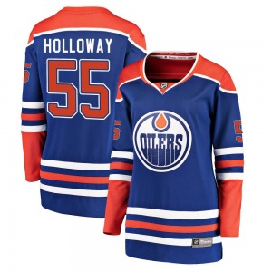 Breakaway Fanatics Branded Women's Dylan Holloway Royal Alternate Jersey - NHL Edmonton Oilers