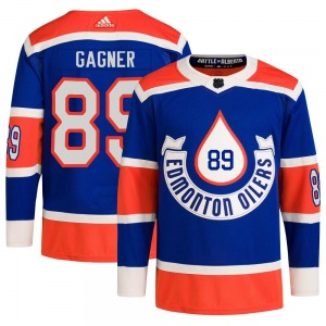 Authentic Adidas Adult Sam Gagner Royal 2023 Heritage Classic Primegreen Jersey - NHL Edmonton Oilers