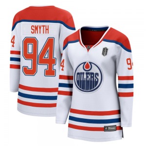 Breakaway Fanatics Branded Women's Ryan Smyth White 2020/21 Special Edition 2025 Stanley Cup Final Jersey - NHL Edmonton Oilers