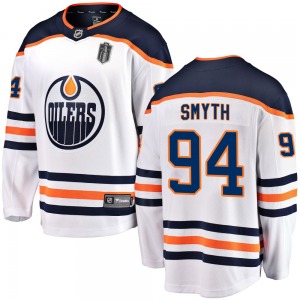 Breakaway Fanatics Branded Youth Ryan Smyth White Away 2025 Stanley Cup Final Jersey - NHL Edmonton Oilers