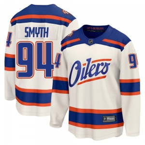 Breakaway Fanatics Youth Ryan Smyth Light Beige Alternate Jersey - NHL Edmonton Oilers