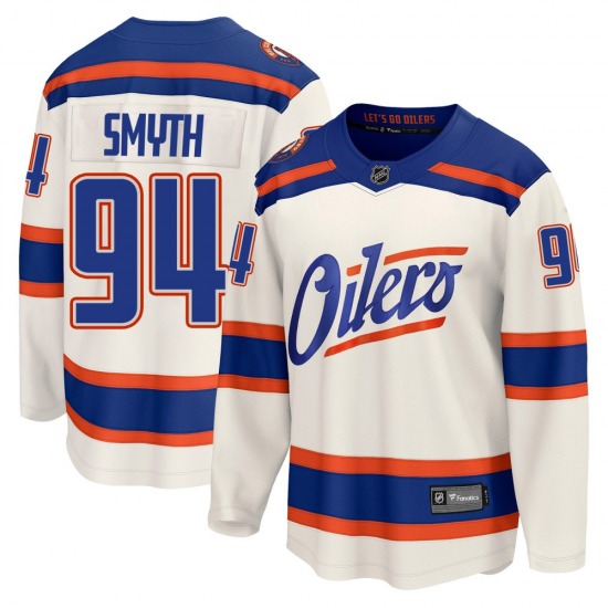 Breakaway Fanatics Youth Ryan Smyth Light Beige Alternate Jersey - NHL Edmonton Oilers