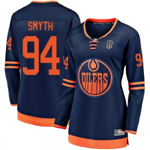 Breakaway Fanatics Branded Women's Ryan Smyth Navy Alternate 2018/19 2025 Stanley Cup Final Jersey - NHL Edmonton Oilers