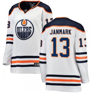 Breakaway Fanatics Branded Women's Mattias Janmark White Away Jersey - NHL Edmonton Oilers
