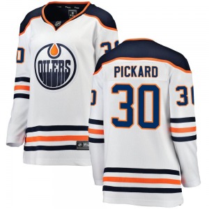 Breakaway Fanatics Branded Women's Calvin Pickard White Away Jersey - NHL Edmonton Oilers
