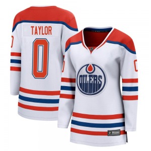 Breakaway Fanatics Branded Women's Ty Taylor White 2020/21 Special Edition Jersey - NHL Edmonton Oilers