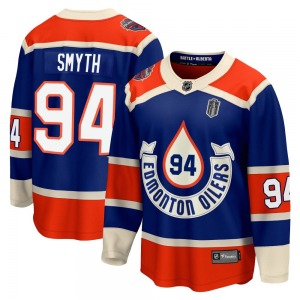 Premier Fanatics Branded Youth Ryan Smyth Royal Breakaway 2023 Heritage Classic 2025 Stanley Cup Final Jersey - NHL Edmonton Oil