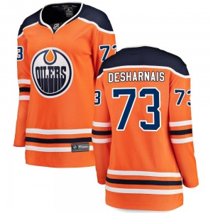 Breakaway Fanatics Branded Women's Vincent Desharnais Orange Home Jersey - NHL Edmonton Oilers