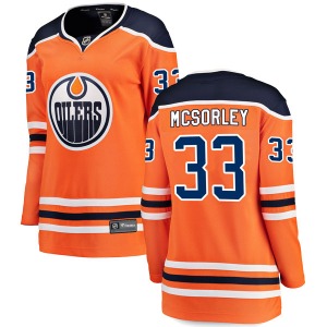 Authentic Fanatics Branded Women's Marty Mcsorley Orange r Home Breakaway Jersey - NHL Edmonton Oilers