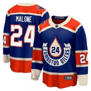 Premier Fanatics Branded Adult Brad Malone Royal Breakaway 2023 Heritage Classic Jersey - NHL Edmonton Oilers